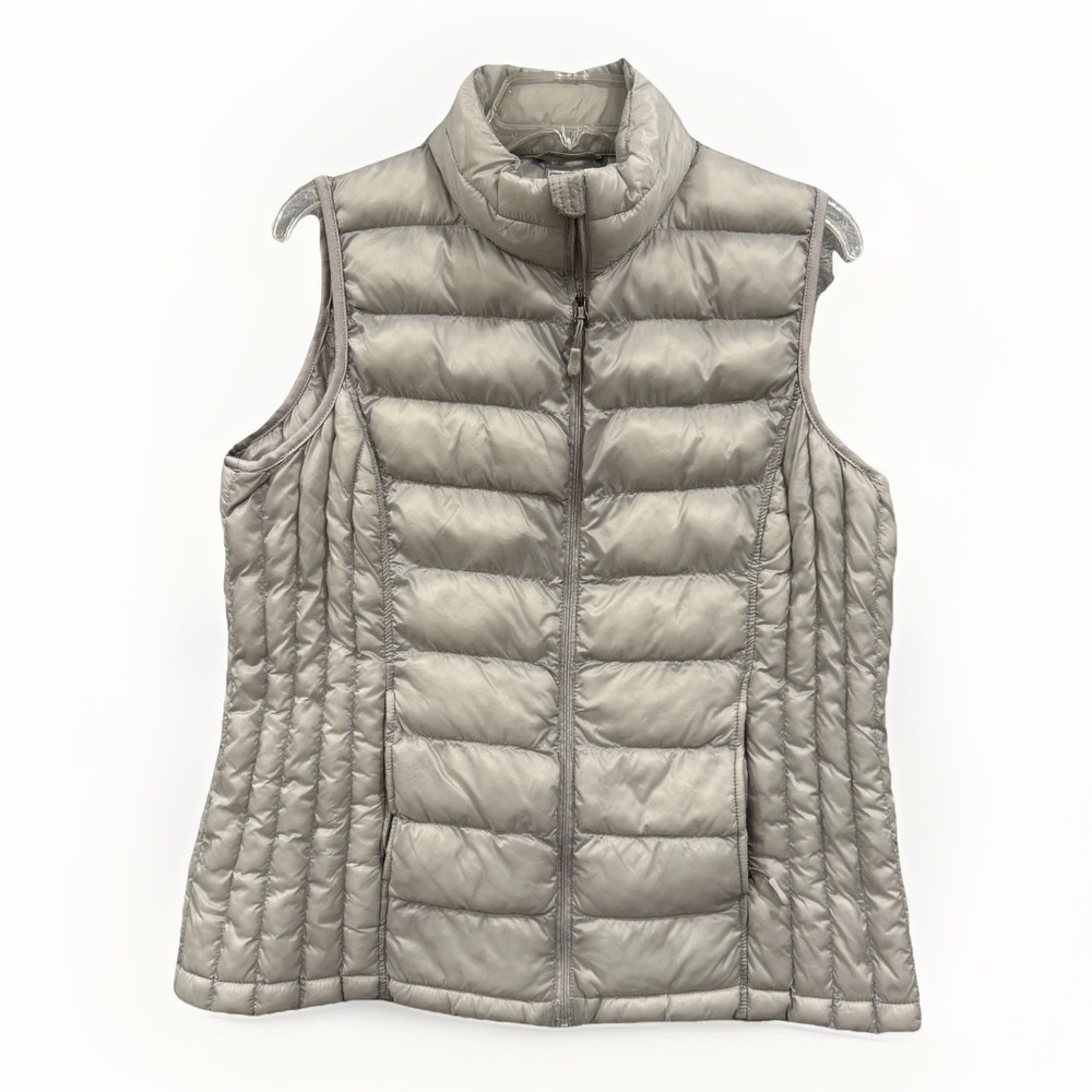 32 Degree Puffer Vest‎ Women's L Light Gray Fall Wear Packable